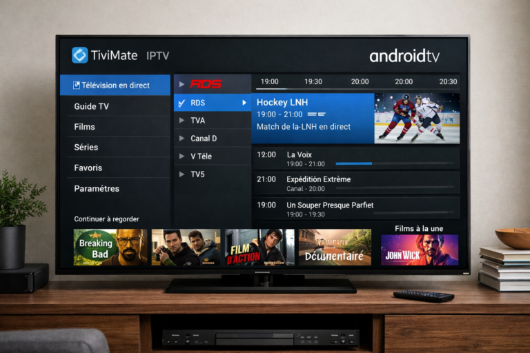 TiviMate application IPTV sur Android TV