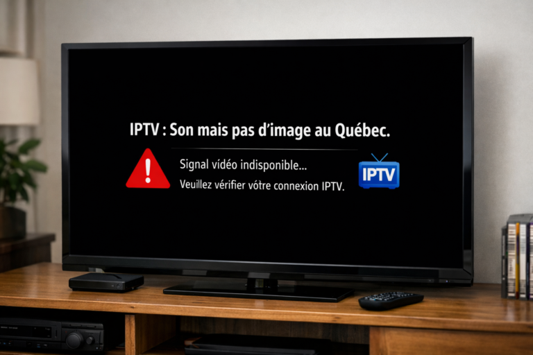 IPTV son mais pas image au Québec