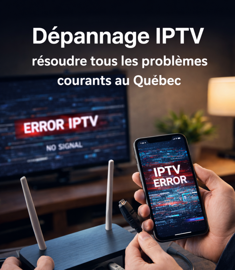 Dépannage IPTV au Québec pour résoudre les problèmes courants