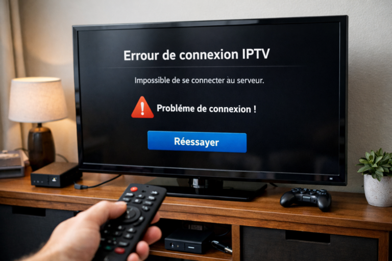 IPTV qui ne fonctionne pas sur une télévision