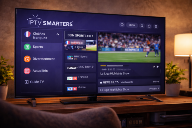 IPTV Smarters Pro application IPTV au Québec