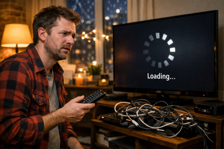Un utilisateur commettant des erreurs fréquentes des débutants IPTV.