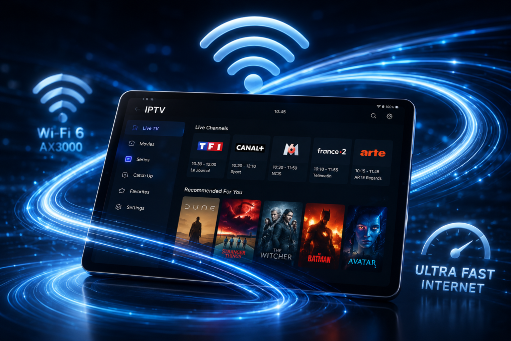 Optimisation réseau IPTV sur tablette
