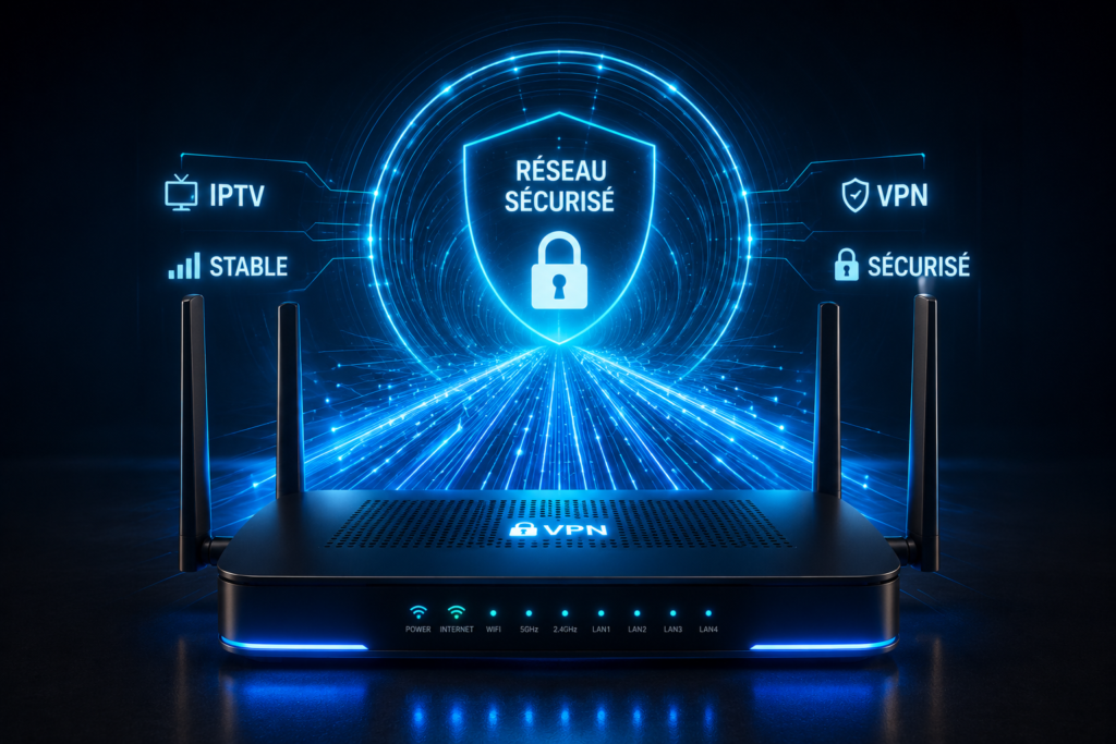 Réseau sécurisé VPN IPTV stable