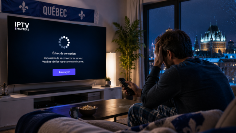 IPTV qui ne fonctionne pas sur une télévision