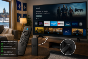 Guide étape par étape pour installer iptv fire stick au Québec.