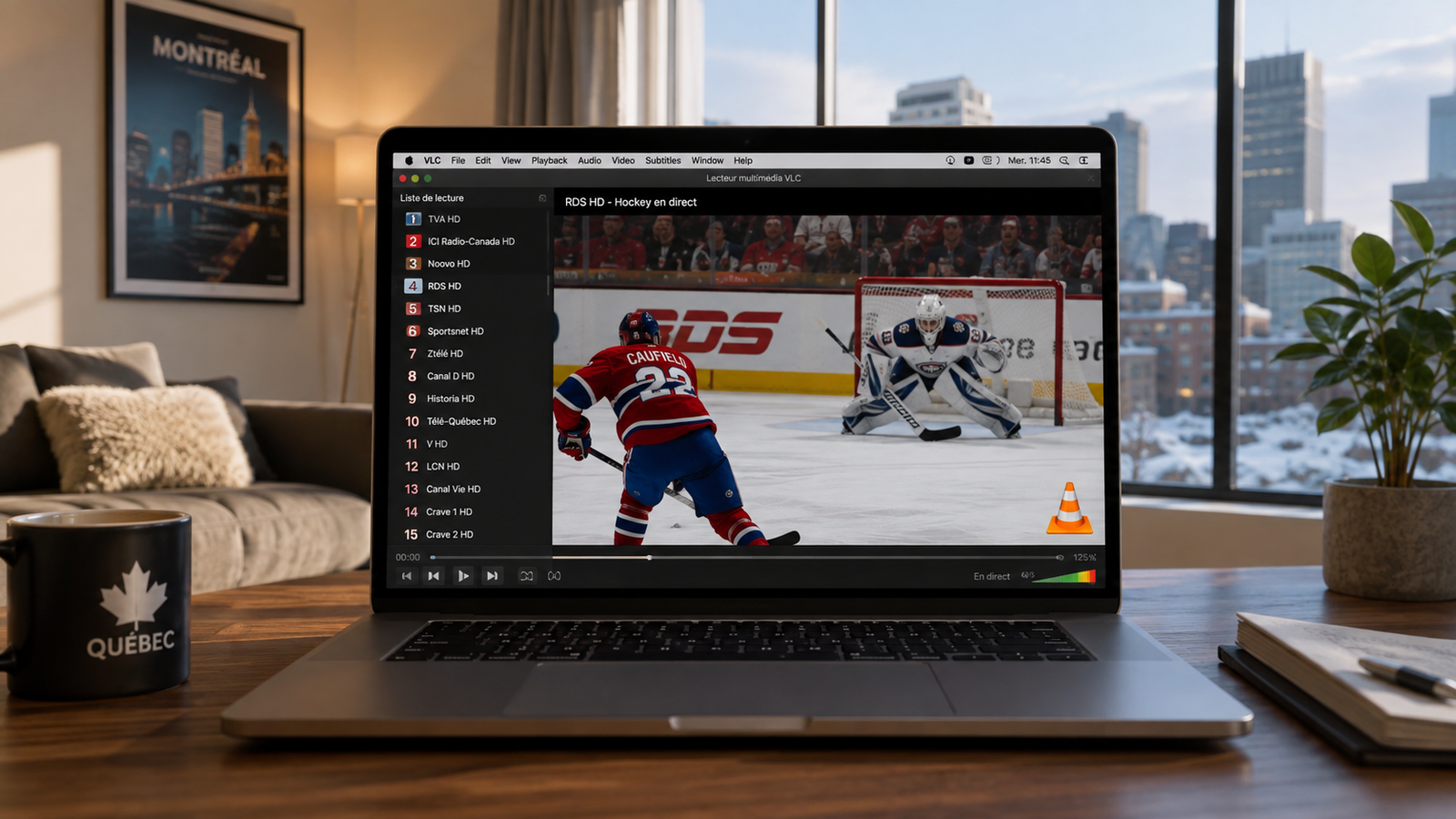 Tutoriel pour configurer vlc media player iptv avec une liste au Québec.