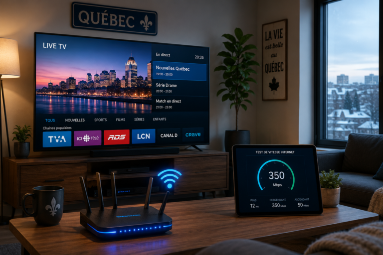 vitesse internet iptv quebec